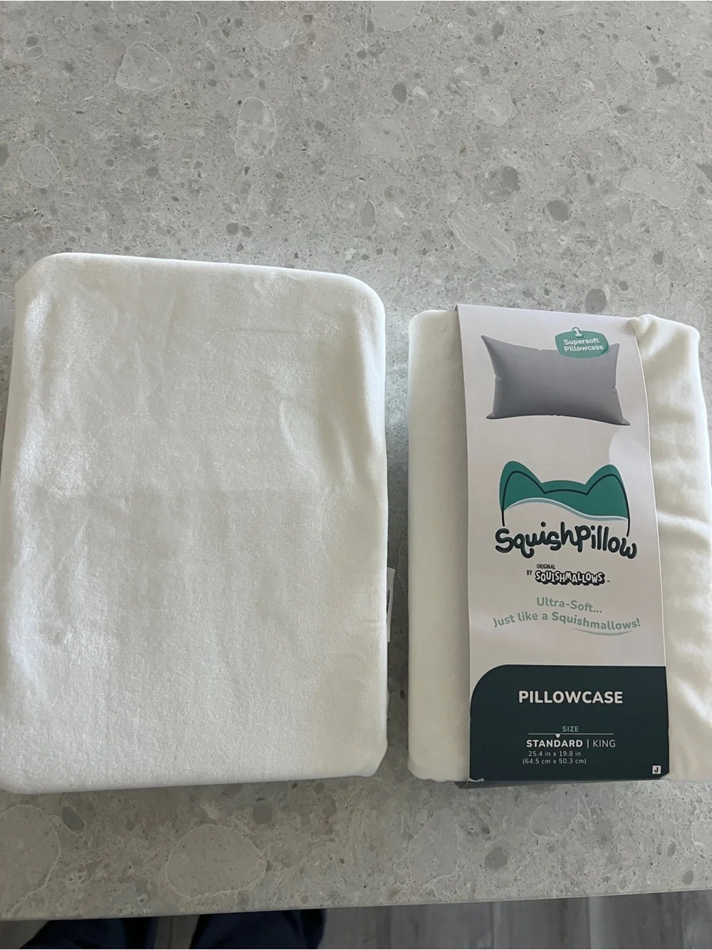 Squishpillow Ultra-Soft White Pillowcase - Standard